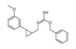 Benzyl {[(1S,2S)-2-(3-methoxyphenyl)cyclopropyl]methyl}carbamate结构式