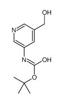 tert-butyl N-[5-(hydroxymethyl)pyridin-3-yl]carbamate结构式