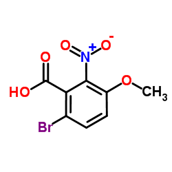 6-Bromo-3-methoxy-2-nitrobenzoic acid Structure