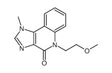 4H-Imidazo(4,5-c)quinolin-4-one, 1,5-dihydro-5-(2-methoxyethyl)-1-meth yl-结构式