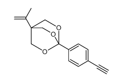 4-(4-ethynylphenyl)-1-prop-1-en-2-yl-3,5,8-trioxabicyclo[2.2.2]octane结构式