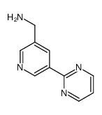 (5-pyrimidin-2-ylpyridin-3-yl)methanamine Structure