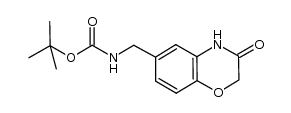 (3-oxo-3,4-dihydro-2H-benzo[1,4]oxazin-6-ylmethyl)carbamic acid tert-butyl ester结构式