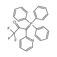 1,1,1-trifluoro-3-pyridin-2-yl-3-(triphenylphosphoranylidene)acetone Structure