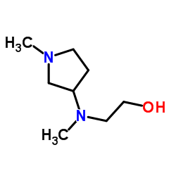 2-[Methyl(1-methyl-3-pyrrolidinyl)amino]ethanol结构式