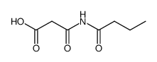 Propanoic acid,3-oxo-3-[(1-oxobutyl)amino]- structure