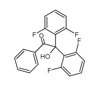 2,2-bis(2,6-difluorophenyl)-2-hydroxy-1-phenylethanone结构式