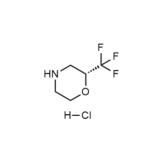 (R)-2-(三氟甲基)吗啉盐酸盐结构式