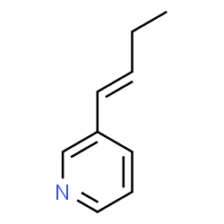 Pyridine, 3-(1-butenyl)-, (E)- (9CI)结构式