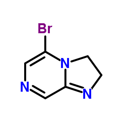 5-Bromo-2,3-dihydroimidazo[1,2-a]pyrazine结构式