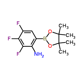 2,3,4-Trifluoro-6-(4,4,5,5-tetramethyl-1,3,2-dioxaborolan-2-yl)aniline图片