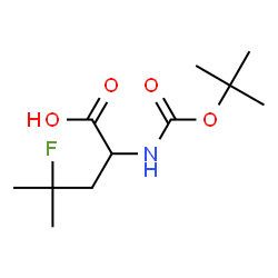 Leucine, N-[(1,1-dimethylethoxy)carbonyl]-4-fluoro- Structure