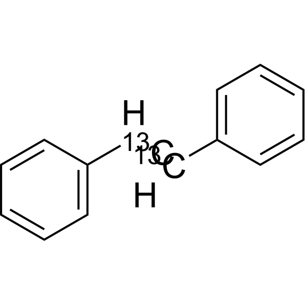 trans-Stilbene-13C2 Structure