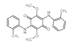 2,5-Cyclohexadiene-1,4-dione,2,5-dimethoxy-3,6-bis[(2-methylphenyl)amino]-结构式