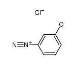 3-hydroxy-benzenediazonium, chloride结构式