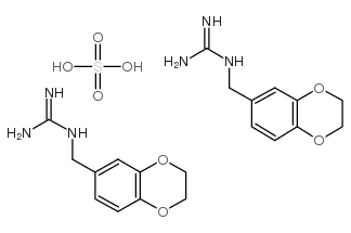 (1,4-benzodioxan-6-ylmethyl)guanidinium sulphate (2:1) structure