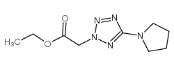 2-(5-(吡咯烷-1-基)-2H-四唑-2-基)乙酸乙酯结构式