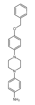 4-(4-(4-(benzyloxy)phenyl)piperazin-1-yl)aniline Structure