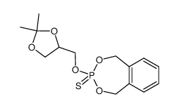 3-(2,2-Dimethyl-[1,3]dioxolan-4-ylmethoxy)-1,5-dihydro-benzo[e][1,3,2]dioxaphosphepine 3-sulfide结构式