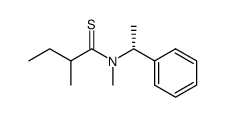 2,N-Dimethyl-N-((R)-1-phenyl-ethyl)-thiobutyramide结构式