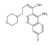 4-amino-7-fluoro-N-(2-morpholin-4-ylethyl)cinnoline-3-carboxamide结构式