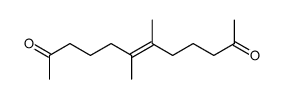 6,7-dimethyl-dodec-6t-ene-2,11-dione Structure