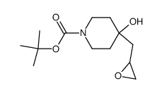 1-Boc-4-(oxiran-2-ylmethyl)-4-hydroxypiperidine Structure