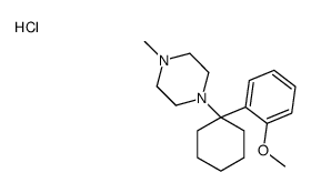 1-[1-(2-methoxyphenyl)cyclohexyl]-4-methylpiperazine,hydrochloride结构式