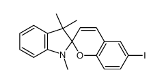 6-iodo-1',3',3'-trimethylspiro(2H-benzopyran-2,2'-indoline) Structure