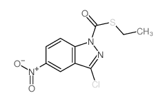 1H-Indazole-1-carbothioicacid, 3-chloro-5-nitro-, S-ethyl ester structure