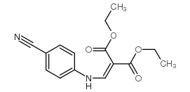 DIETHYL (4-CYANOPHENYLAMINO)METHYLENEMALONATE structure