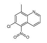 6-chloro-8-methyl-5-nitroquinoline Structure