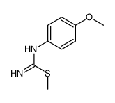 methyl N'-(4-methoxyphenyl)carbamimidothioate Structure