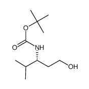 Carbamic acid, [(1R)-1-(2-hydroxyethyl)-2-methylpropyl]-, 1,1-dimethylethyl Structure