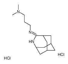 5-(3-(Dimethylamino)propylamino)-4-azatricyclo(4.3.1.1(sup 3,8))undec-4-ene dihydrochloride Structure