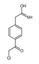 Benzeneacetamide, 4-(chloroacetyl)- (9CI) structure