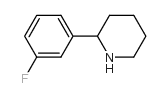 2-(3-氟苯基)哌啶结构式