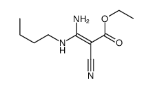 ethyl 3-amino-3-(butylamino)-2-cyanoprop-2-enoate结构式