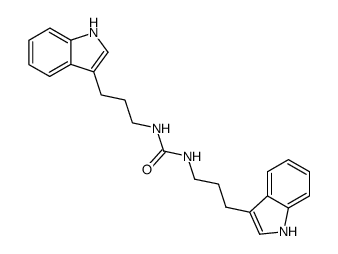 1,3-bis-(3-indol-3-yl-propyl)-urea结构式