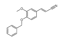 3-(4-(benzyloxy)-3-methoxyphenyl)acrylonitrile Structure