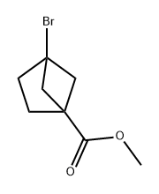 Bicyclo[2.1.1]hexane-1-carboxylic acid, 4-bromo-, methyl ester Structure