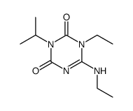 1-ethyl-6-ethylamino-3-isopropyl-1H-[1,3,5]triazine-2,4-dione结构式