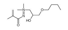 1-(3-Butoxy-2-hydroxypropyl)-1,1-dimethyl-2-(2-methyl-1-oxo-2-propenyl)hydrazin-1-ium-2-ide Structure