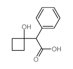 Benzeneacetic acid, a-(1-hydroxycyclobutyl)-结构式