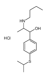 2-(butylamino)-1-(4-propan-2-ylsulfanylphenyl)propan-1-ol,hydrochloride结构式