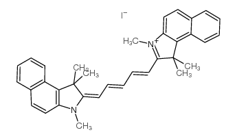 1,1',3,3,3',3'-HEXAMETHYL-4,5,4',5'-DIBENZOINDO-DICARBOCYANINE Structure