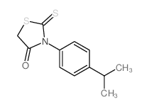 3-(4-propan-2-ylphenyl)-2-sulfanylidene-thiazolidin-4-one结构式