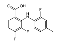 3,4-difluoro-2-[2-fluoro-4-methylanilino]benzoic acid结构式