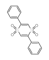 2,5-diphenyl-1,4-dithiine 1,1,4,4-tetraoxide structure