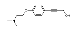 3-{4-[2-(dimethylamino)ethoxy]phenyl}prop-2-yn-1-ol Structure